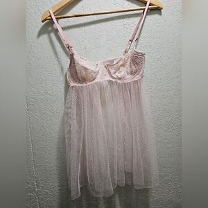 Victoria Secret pastel pink baby doll